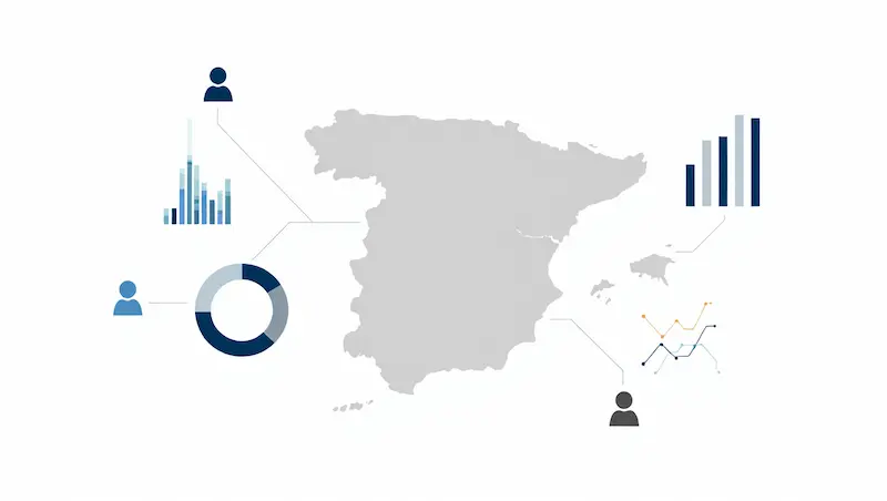 mapa españa infografía